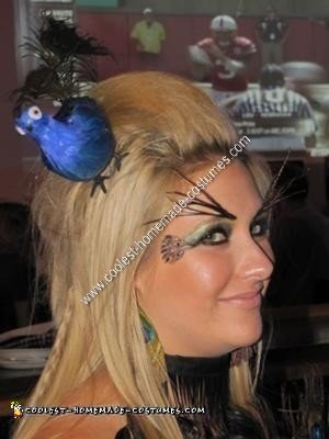 Homemade Peacock Halloween Costume Idea