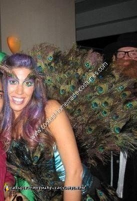 Homemade Peacock Halloween Costume Idea