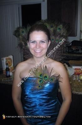 Homemade Peacock Unique Halloween Costume Idea