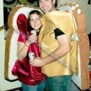 Homemade Peanut Butter and Jam Halloween Couple Costume