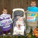 Homemade Peanut Butter and Jelly Family Costume