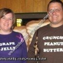 Homemade Peanut Butter and Jelly Sandwich Couple Costume