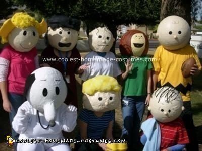 Homemade Peanuts Group Costume