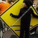 Homemade Pedestrian Crossing Sign Halloween Costume