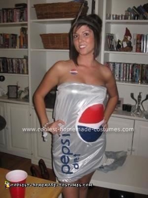 Homemade Pepsi and Coke Couple Costume