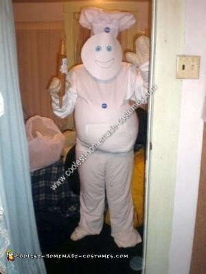 Homemade Pillsbury Doughboy Halloween Costume