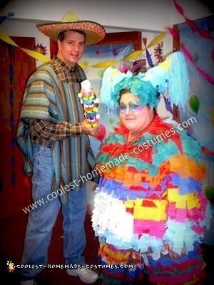 Homemade Pinata Couple Costume