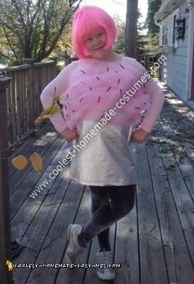 Homemade Pink Cupcake with Sprinkles Costume