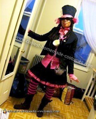 Homemade Pink Mad Hatter Halloween Costume