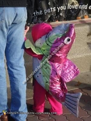 Homemade Pink Salmon Costume