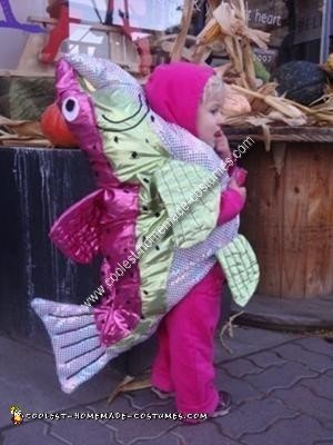 Homemade Pink Salmon Costume