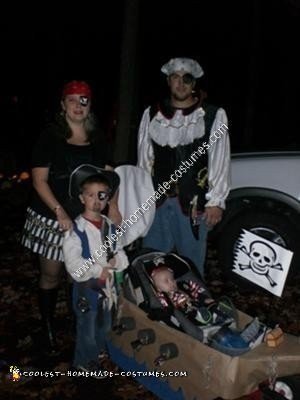 Homemade Pirate Family Halloween Costume