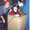 Homemade Pirate in a Ship Wheelchair Costume