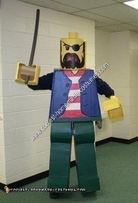 Homemade Pirate Lego Halloween Costume