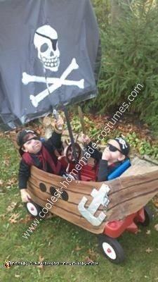 Homemade Pirate Ship Costume