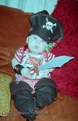 Homemade Pirate Unique Halloween Baby Costume Idea