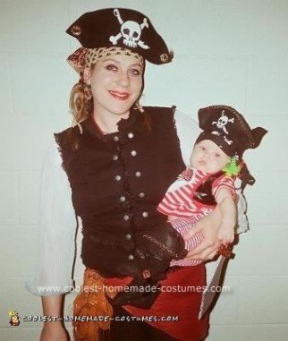 Homemade Pirate Unique Halloween Baby Costume Idea