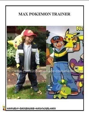 Homemade Pokemon Trainer Ash Kethum Costume