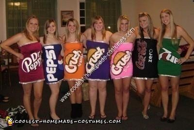 Homemade Pop Can Group Halloween Costume