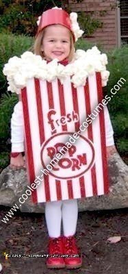 Homemade Popcorn Box Halloween Costume