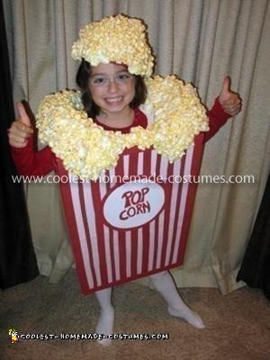 Homemade Popcorn Costume Idea