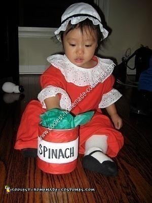 Homemade Popeye, Olive Oyl and Sweet Pea Group Halloween Costume