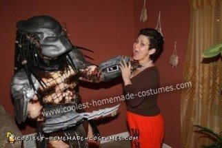 Homemade Predator Costume (found a victim!)