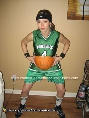 Coolest Homemade Pregnant Basketball Player Costume