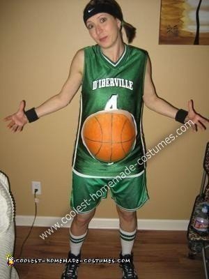 Homemade Pregnant Basketball Player Costume