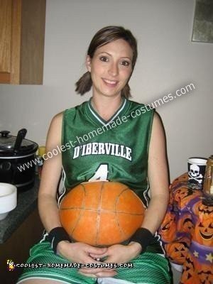 Homemade Pregnant Basketball Player Costume