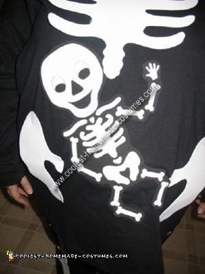 Homemade Pregnant Skeleton Costume