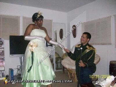 Homemade Princess and the Frog Couple Halloween Costume Idea