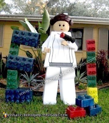 Homemade Princess Leia Lego Costume