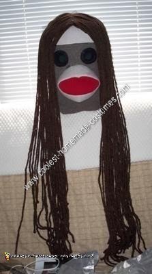 Homemade Princess Leia Sock Monkey Halloween Costume