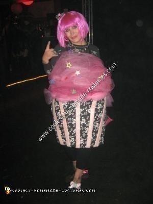 Homemade Punk Rock Cupcake Halloween Costume Idea