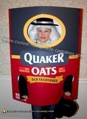 Homemade Quaker Oats Costume