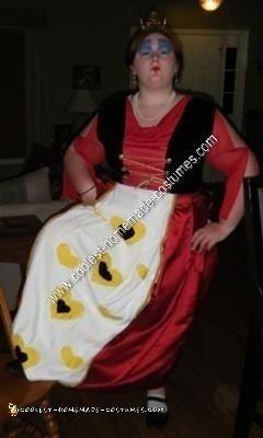 Homemade Queen of Hearts Costume