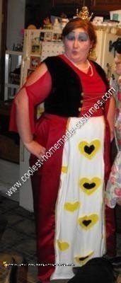 Homemade Queen of Hearts Costume