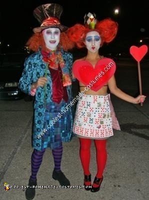 Coolest Homemade Queen of Hearts Halloween Costume Idea