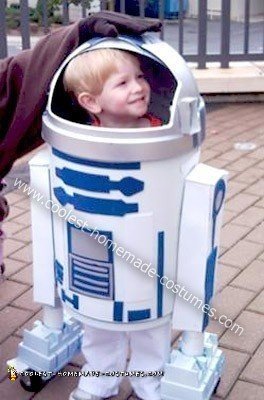 Homemade R2D2 Halloween Costume