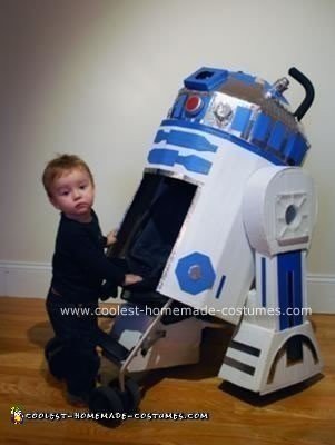 Homemade R2D2 Stroller Costume