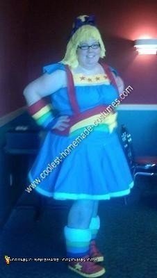 Homemade Rainbow Brite Adult Halloween Costume