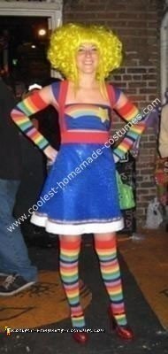 Homemade Rainbow Brite Costume