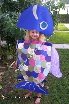 Homemade Rainbow Fish Halloween Costume