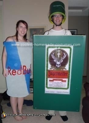 Homemade Red Bull and Jager Costume