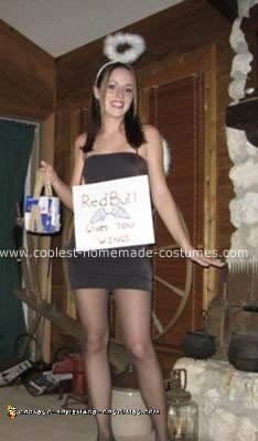 Homemade Red Bull Angel Costume