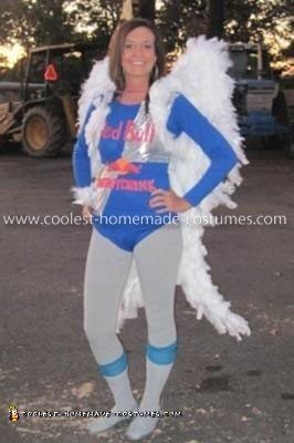 Homemade Red Bull Angel Costume