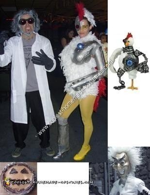 Homemade Robot Chicken Halloween Costume Idea