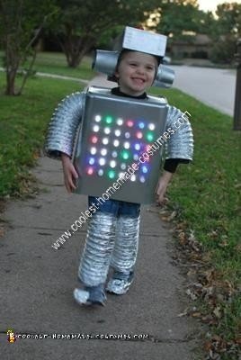 Homemade Robot Kids Halloween Costume