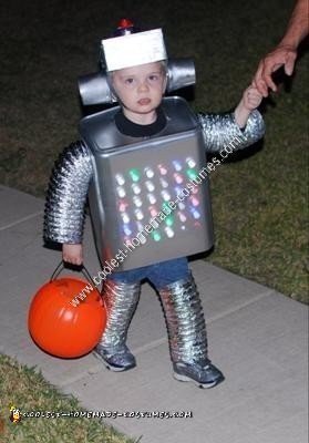 Homemade Robot Kids Halloween Costume